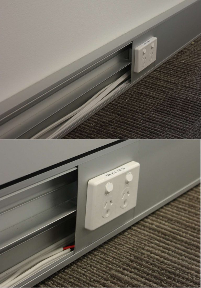 Aluminium Ducted Skirting EASY 150 x 35 Easy Ducted Skirting